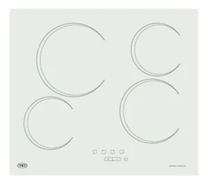 Anafe Cocina Eléctrico Tst 4 Hornallas Vitrocerámico Blanco Color Blanco