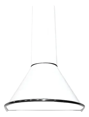 Campana Cocina Circular Vacía 60 cm, Color Blanco, Sin motor