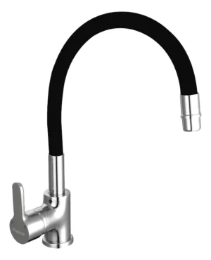 Grifería Cocina Mesada Monocomando Piazza 10016NE - Canilla Emblem con Flexible