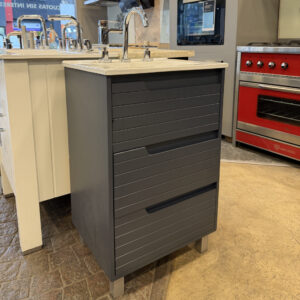 Mueble de baño 3 cajones - gris grafito 50x40