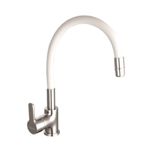 10016BL Emblem Cocina Mesada Pico Flexible Blanca Piazza