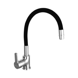 10016NE Emblem Cocina Mesada Pico Flexible Negro Piazza