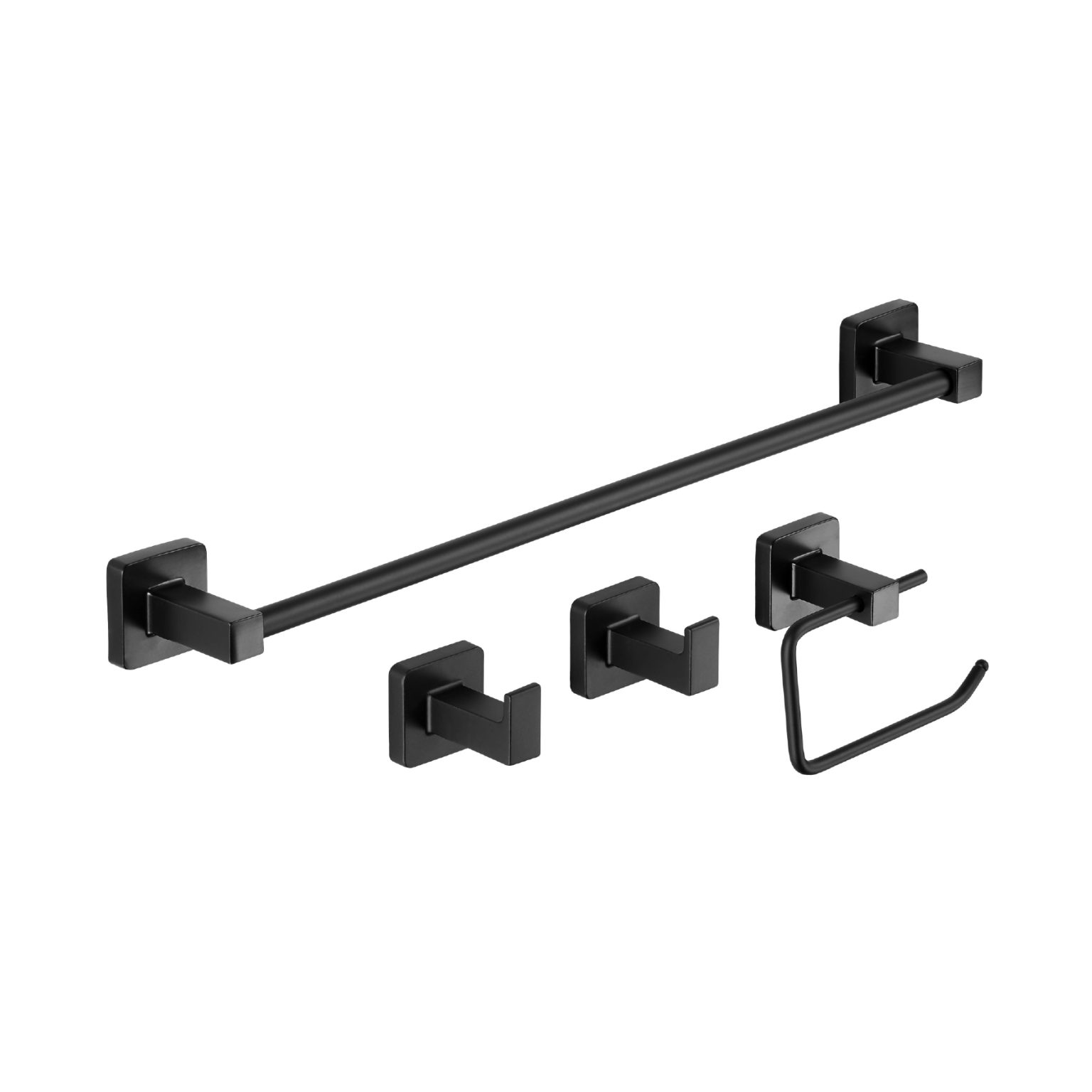 73028NE Cube Set 4 Piezas Negro Piazza