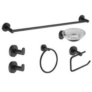 73229NE Sensus Set 6 Piezas Negro Piazza